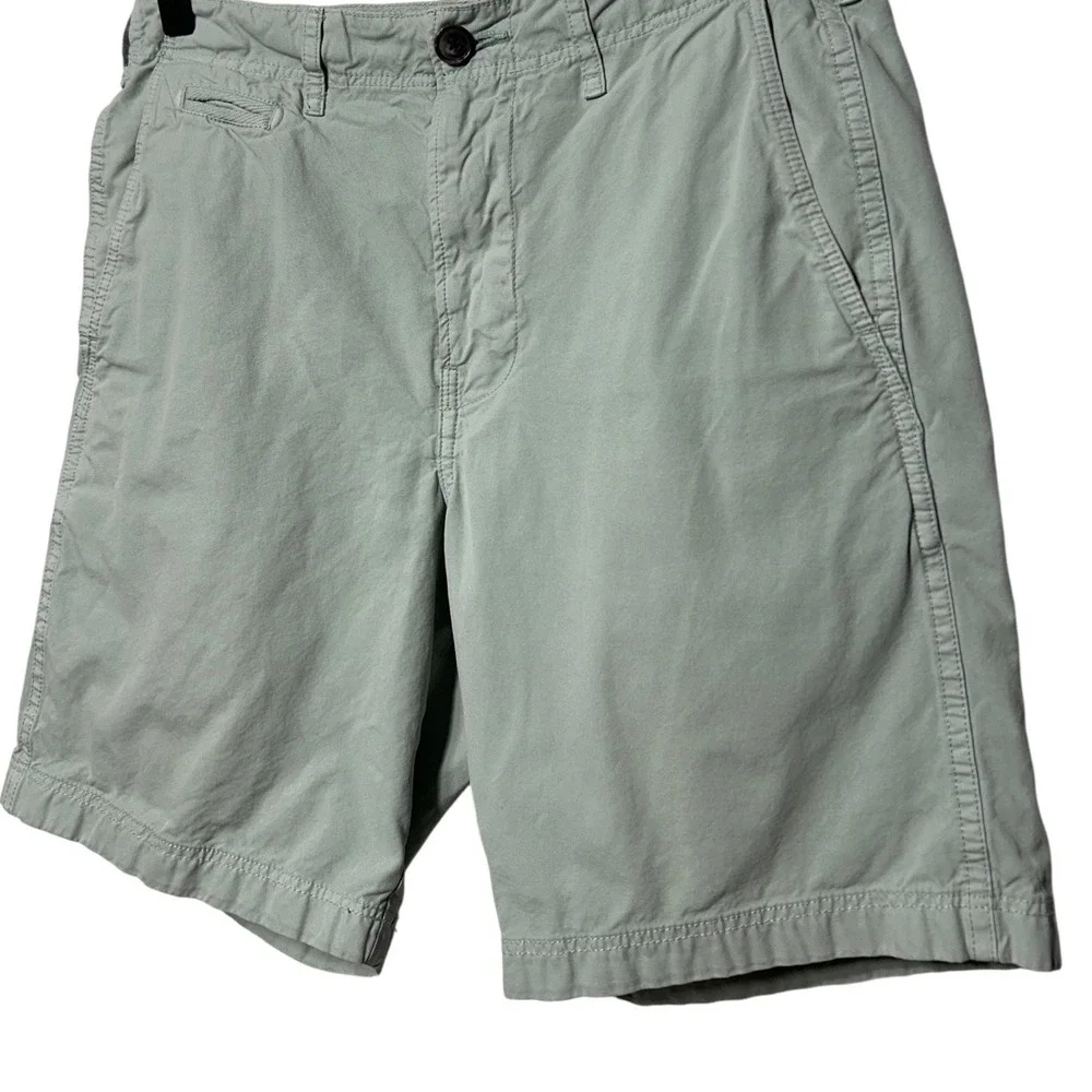 Billy Reid Chino Shorts 100% Pima Cotton Sage‎ Size 28 / 8